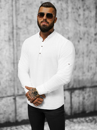 Ανδρικό πουκάμισο λευκό OZONEE O/V31