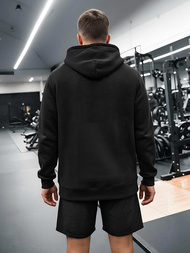 Ανδρικό Φούτερ με Κουκούλα μαύρο OZONEE JS/8B1736/3