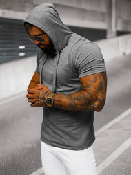 Ανδρικό μπλουζάκι γραφίτη OZONEE JS/8T89/5