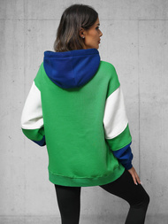 Φούτερ με Κουκούλα Πράσινος OZONEE O/SWE23036Z