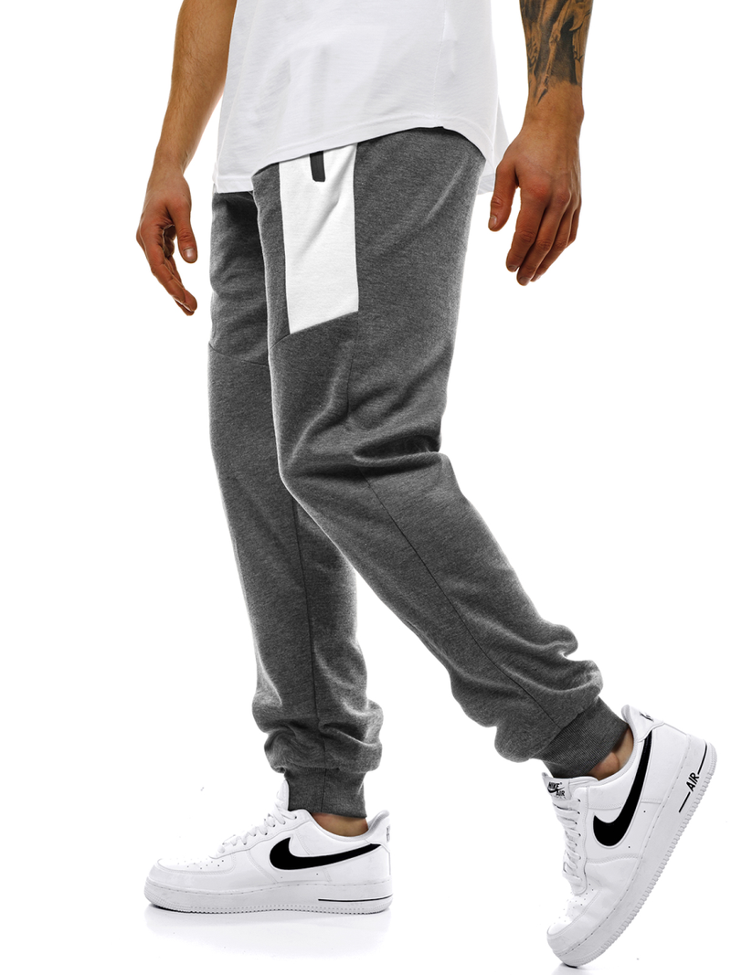 Ανδρικό παντελόνι φόρμας γραφίτη OZONEE JS/JZ11011