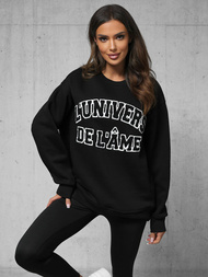 φούτερ μαύρο OZONEE O/SWE23055