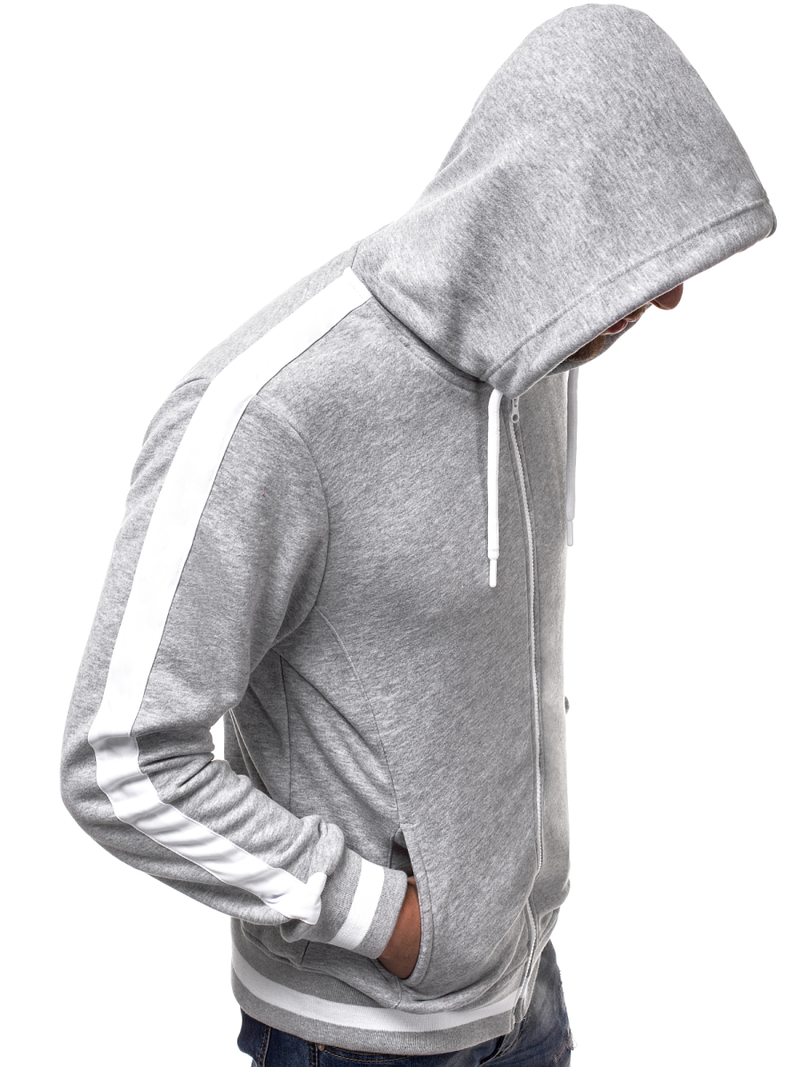 Ανδρικό Φούτερ με Κουκούλα γκρι OZONEE A/1009Z