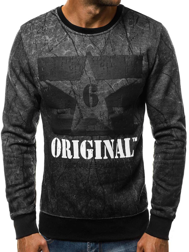 Ανδρικό Φούτερ γραφίτη OZONEE JS/DD257