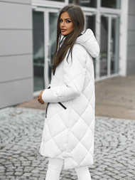 Γυναικείο μπουφάν λευκό OZONEE JS/5M3168/281Z