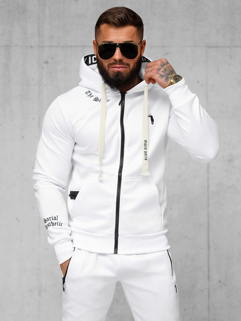 Ανδρικό σετ φόρμας λευκό OZONEE O/LN11675