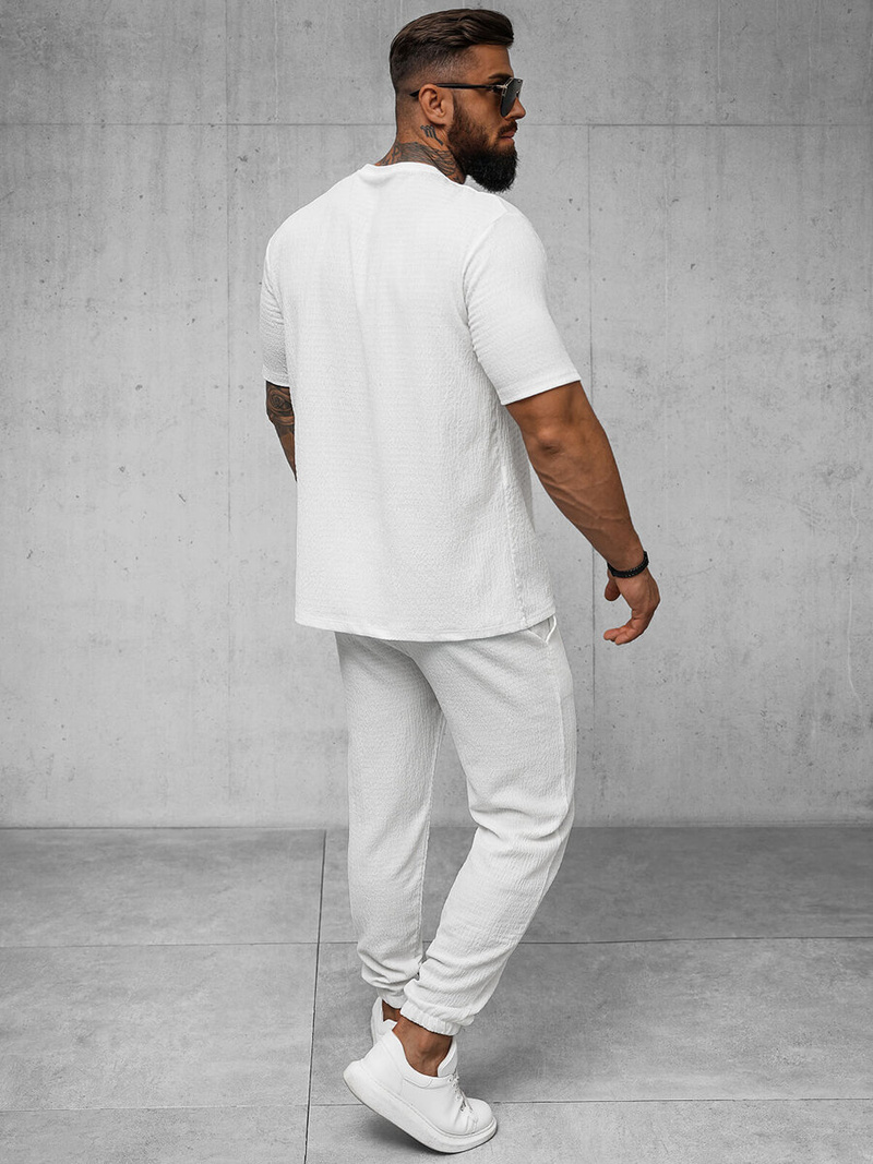 Ανδρικό μπλουζάκι λευκό OZONEE O/Y960T