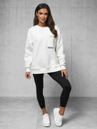 Φούτερ λευκό OZONEE O/SWE23022Z