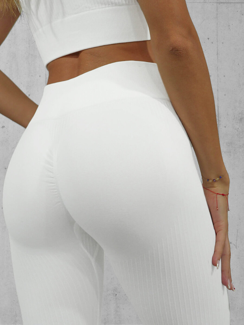 Γυναικείο σετ φόρμας δύο κομματιών λευκό OZONEE O/SY2317