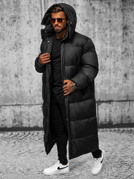 Ανδρικό χειμερινό μπουφάν μαύρο OZONEE O/M3202