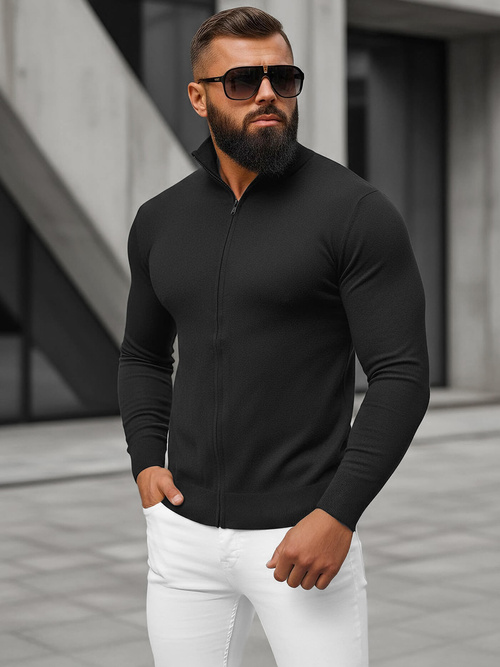 Ανδρικό πουλόβερ μαύρο OZONEE NB/MM6004/4Z