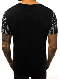 Ανδρικό μπλουζάκι μαύρο OZONEE JS/KS1993