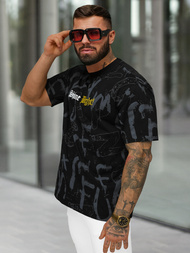 Ανδρικό μπλουζάκι μαύρο OZONEE O/YN2/621