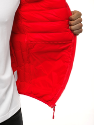 Ανδρικό αμάνικο μπουφάν Κόκκινο OZONEE JS/LY32