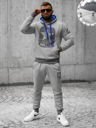 Ανδρικό σετ φόρμας γκρι OZONEE JS/8C59/2