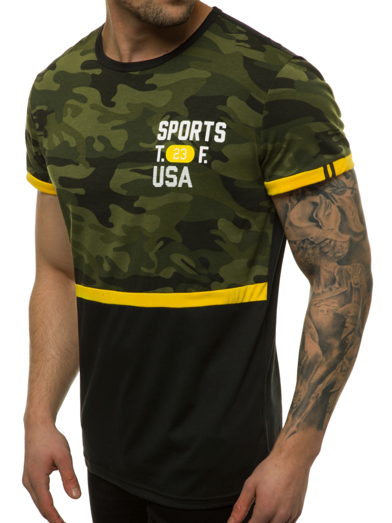 Ανδρικό μπλουζάκι πράσινο OZONEE JS/SS10982