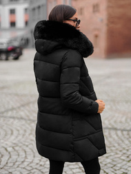 Γυναικείο μπουφάν μαύρο OZONEE JS/16M9099/392Z