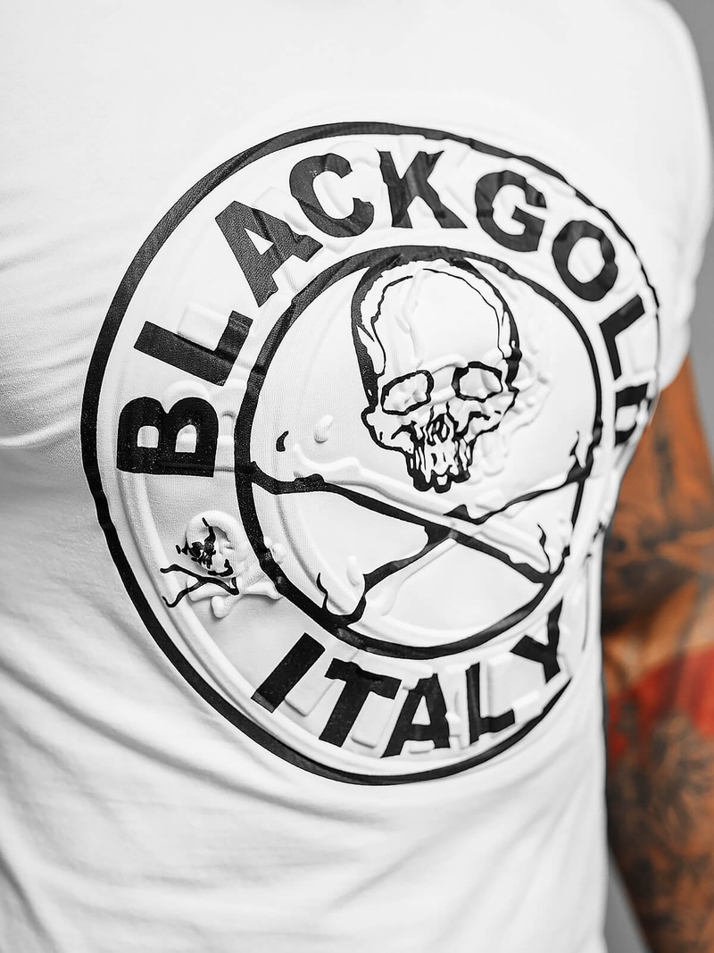 Ανδρικό μπλουζάκι λευκό OZONEE NB/MT3074