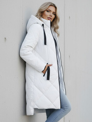 Γυναικείο μπουφάν λευκό OZONEE JS/5M3168/281Z
