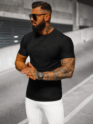 Ανδρικό μπλουζάκι μαύρο OZONEE NB/MT3056Z