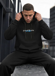 Ανδρικό Φούτερ με Κουκούλα μαύρο OZONEE JS/21B1901/3