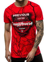 Ανδρικό μπλουζάκι Κόκκινο OZONEE JS/SS10962