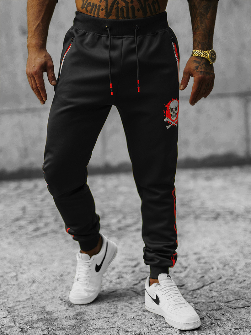 Ανδρικό παντελόνι φόρμας μαύρο OZONEE JS/K10237Z