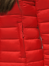 Γυναικείο μπουφάν το κόκκινο OZONEE JS/23M9001/275