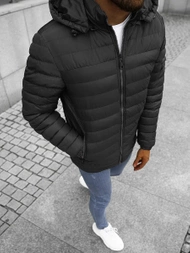 Ανδρικό μπουφάν μαύρο OZONEE JS/M792/392