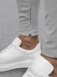 Ανδρικό παντελόνι chino γκρι OZONEE DJ/3300