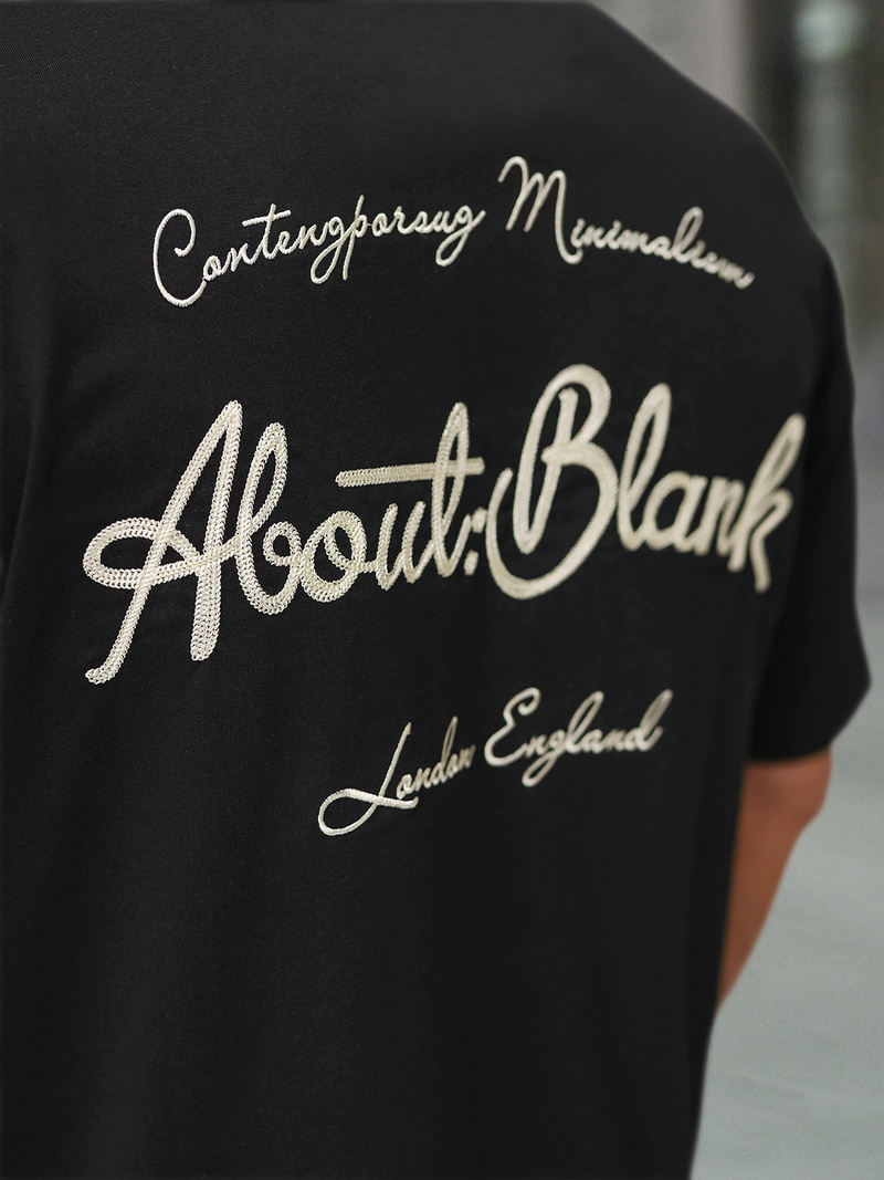 Ανδρικό μπλουζάκι μαύρο OZONEE O/QQ1195