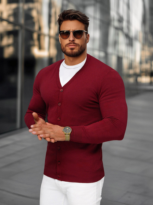 Ανδρικό πουλόβερ mαρόν OZONEE NB/MM6006/7Z