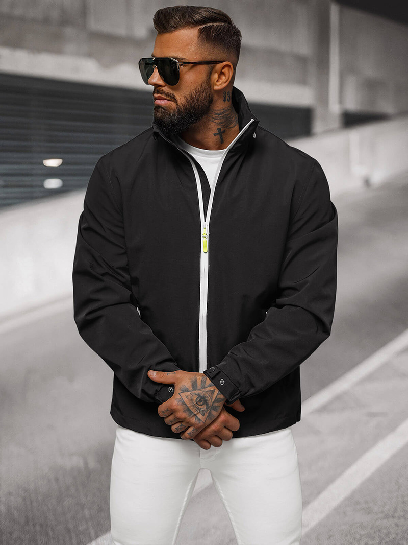 Ανδρικό μπουφάν softshell μαύρο OZONEE JS/5M3105/392Z