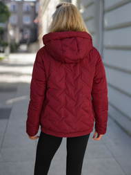 Γυναικείο μπουφάν bουργουνδία OZONEE JS/16M9300/06