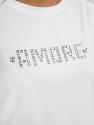 Γυναικείο μπλουζάκι Λευκό και χρυσαφής OZONEE JS/YJ77716