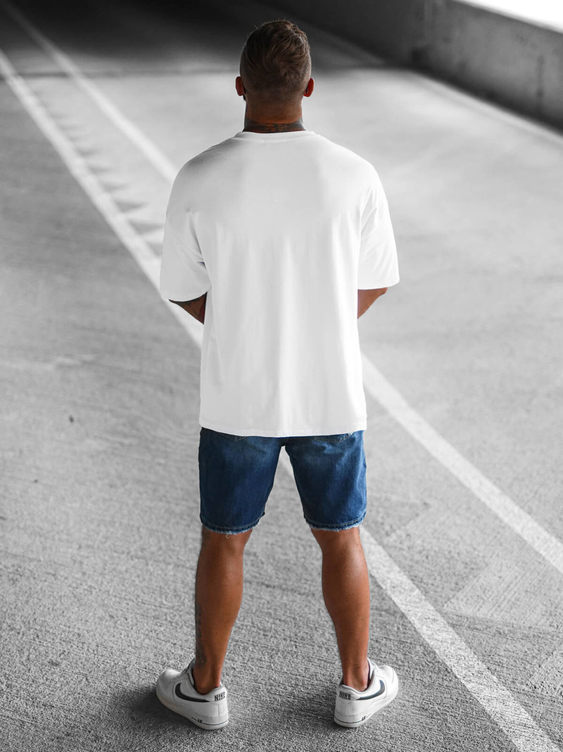 Ανδρικό μπλουζάκι λευκό OZONEE O/3431