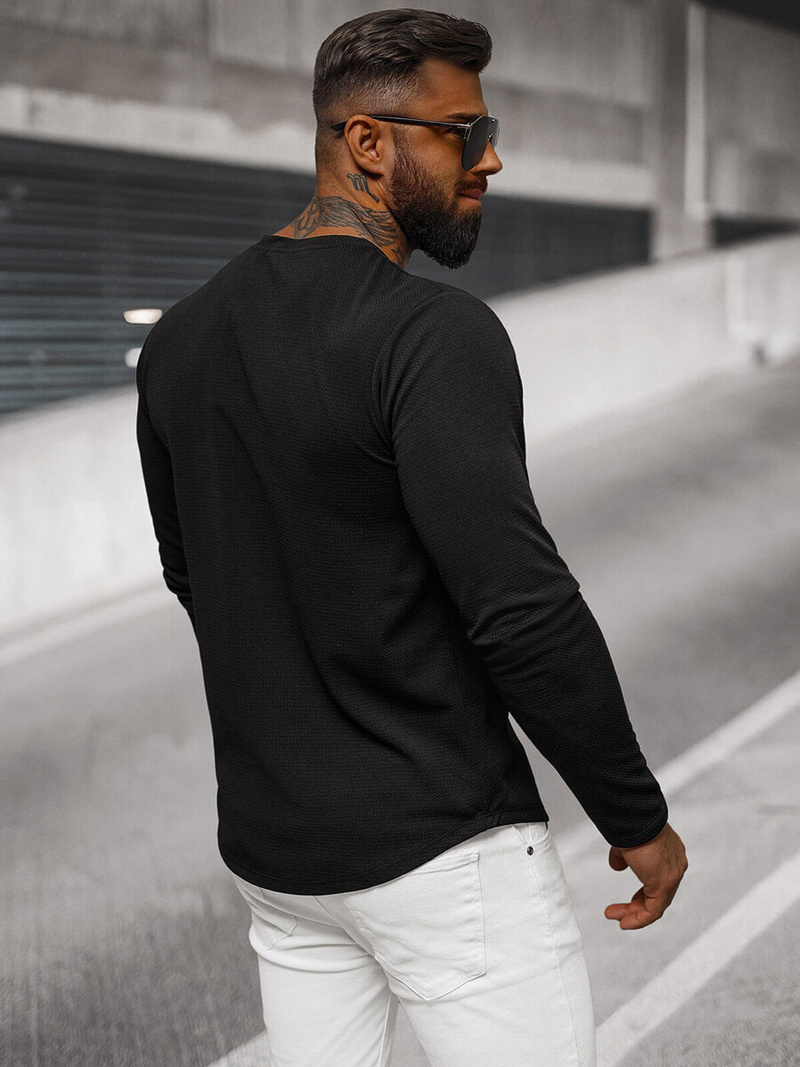 Ανδρικό Φούτερ μαύρο OZONEE O/T6612