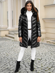 Γυναικείο μπουφάν μαύρο OZONEE JS/16M9100/392Z