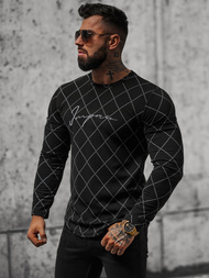 Ανδρικό Φούτερ μαύρο OZONEE O/5919BZ