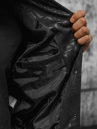 Ανδρικό μπουφάν bomber μαύρο OZONEE O/3A172