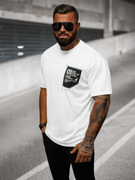 Ανδρικό μπλουζάκι λευκό OZONEE O/3C333