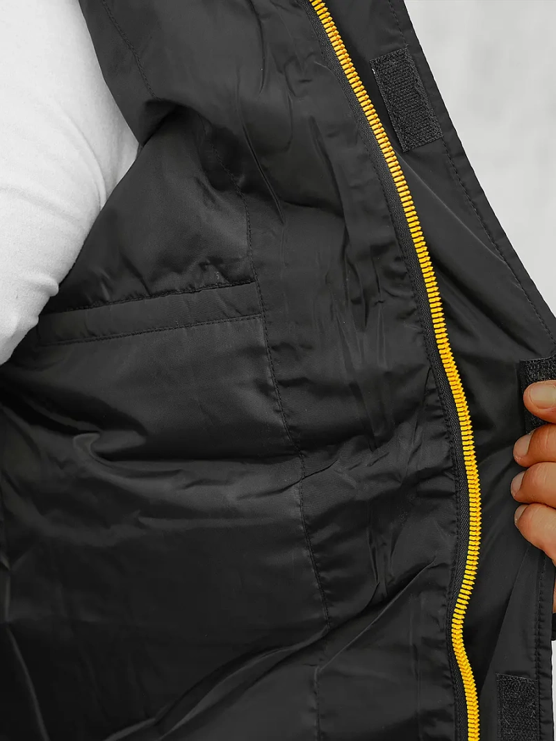 Ανδρικό χειμερινό μπουφάν mαύρος OZONEE JS/M806/392