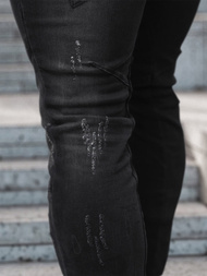 Ανδρικό τζιν παντελόνι mαύρος OZONEE NB/MP0025NZ