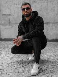 Ανδρικό σετ φόρμας μαύρο OZONEE O/3A82