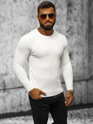 Ανδρικό πουλόβερ λευκό OZONEE NB/MMB602/1Z