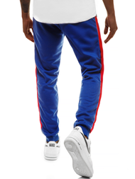 Ανδρικό παντελόνι φόρμας μπλε-Κόκκινο OZONEE JS/JZ11005