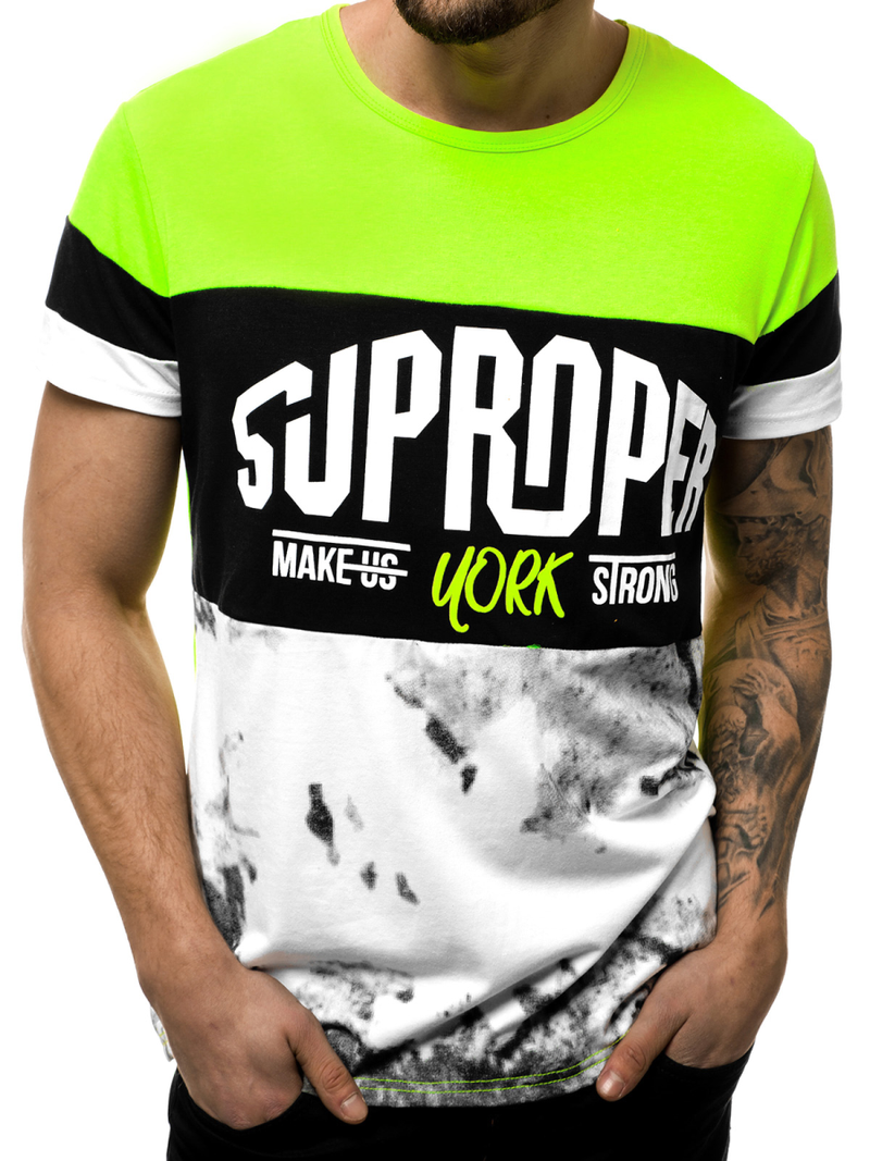 Ανδρικό μπλουζάκι πράσινο OZONEE JS/KS1974