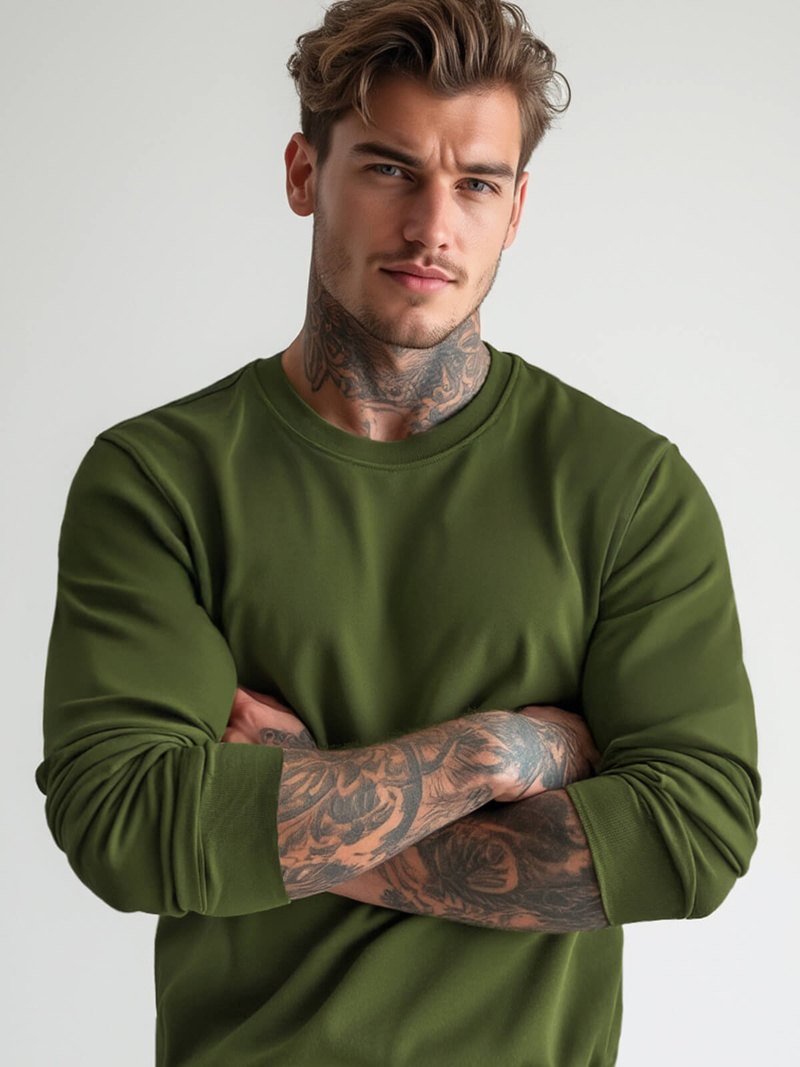 Ανδρικό Φούτερ ροζ OZONEE JS/2001-10Z