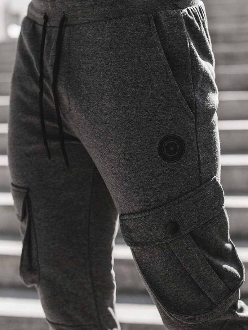 Ανδρικό παντελόνι φόρμας γραφίτη OZONEE C/316