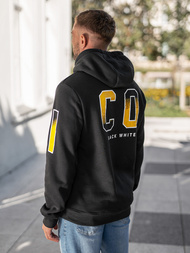 Ανδρικό Φούτερ με Κουκούλα μαύρο OZONEE JS/8B1739/3